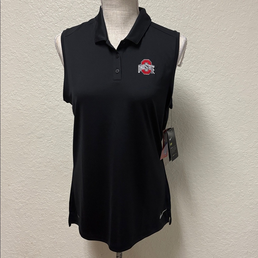 NWT NIKE Golf Ohio Star Sleeveless Polo Size Large